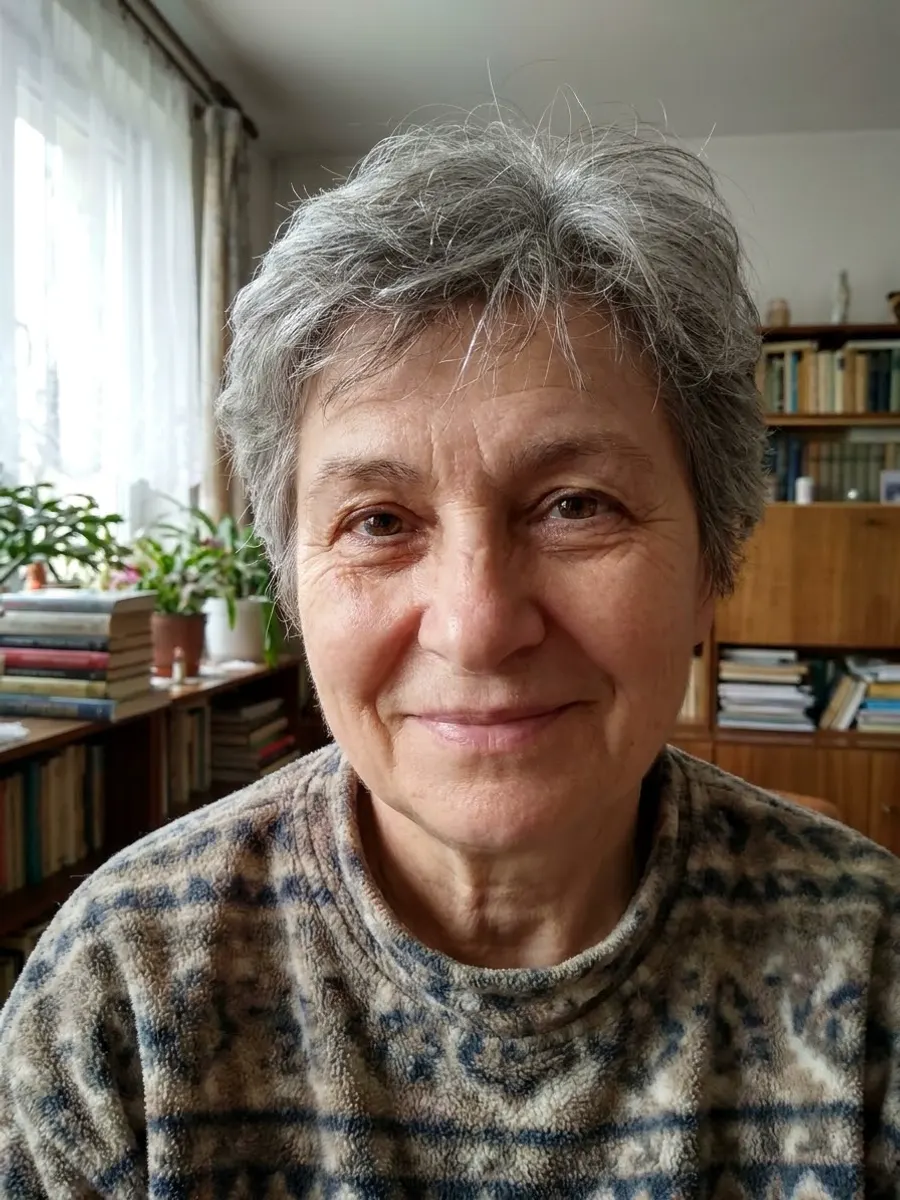 Обычное фото: бабушка — до генерации семейного кадра